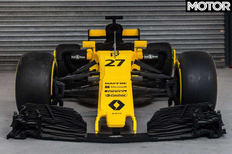 Full Scale Lego Renault F 1 Car Front Jpg