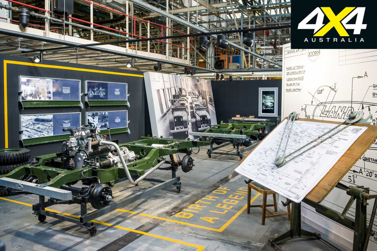 70 Years Of Land Rover Production Line Display Jpg
