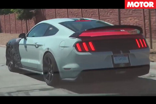 Ford Mustang Shelby GT500 prototype spotted rear