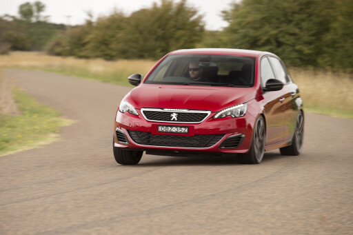 Peugeot -308-gti -driving -front -side