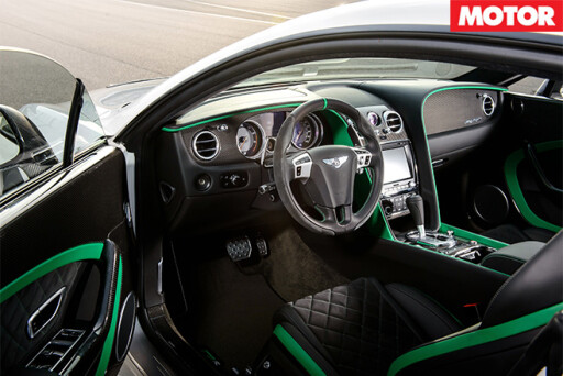 Bentley Continental GT3-R interior