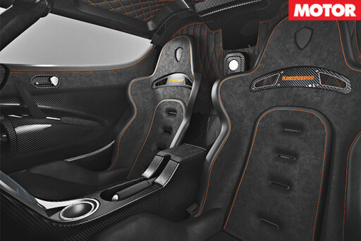 Koenigsegg One 1 seats