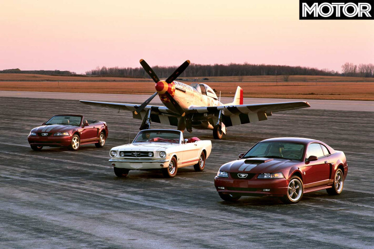Ford Mustang With Mustang Plane Jpg