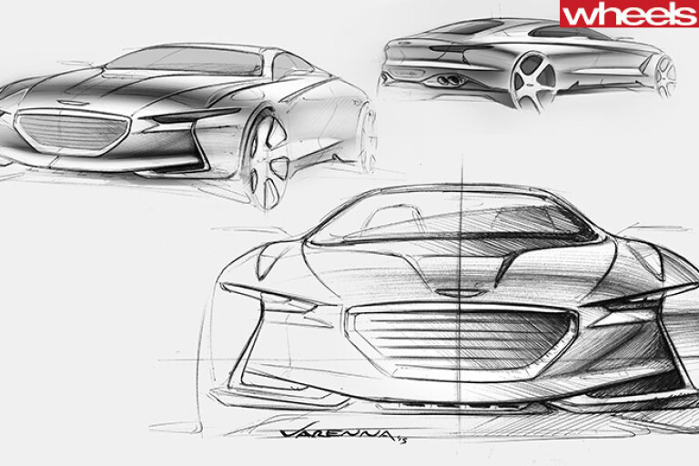 Hyundai -Genesis -sketches