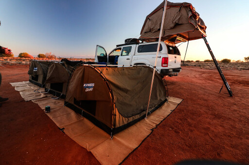 Volkswagen Amarok camping set up