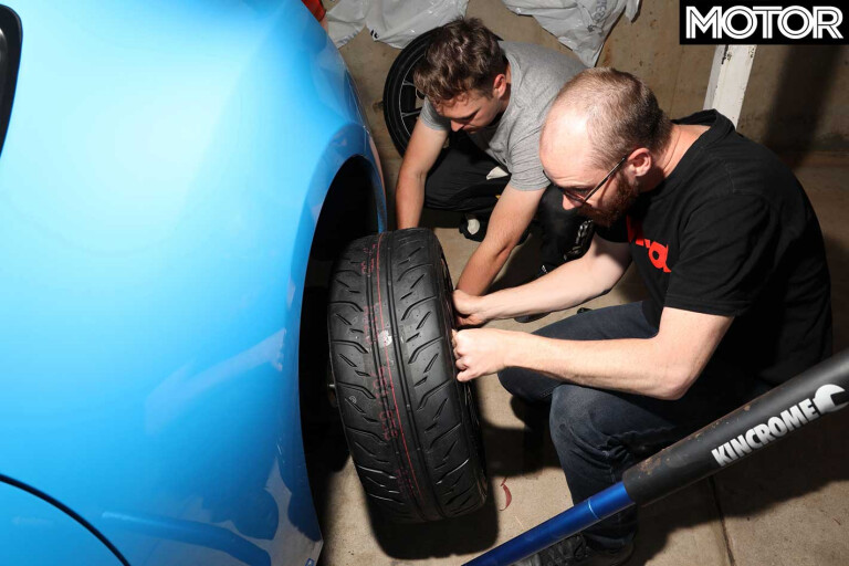 Road Tyres Vs Track Tyres Test Tyre Installation Jpg