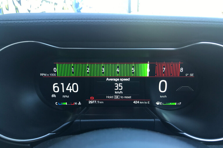 Ford Mustang digital instrument display