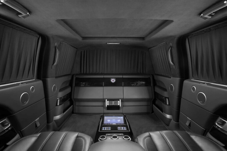 Armoured Range Rover Electric Curtains Jpg