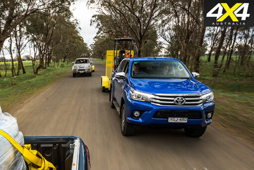 Toyota hilux driving