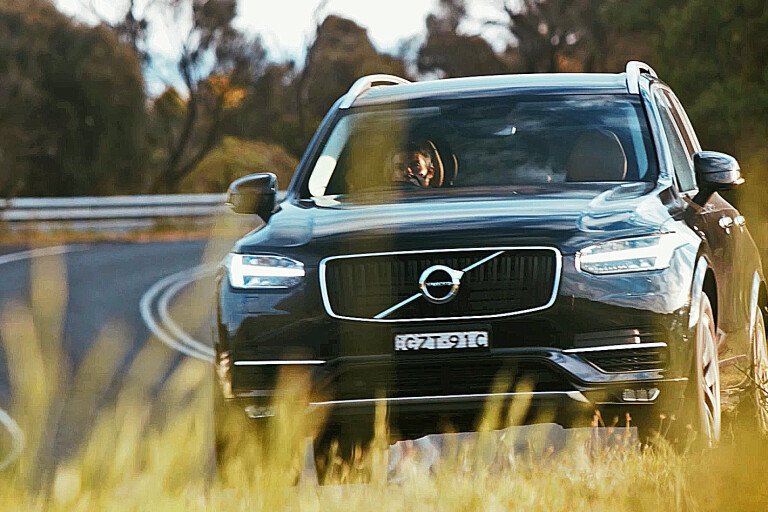 Volvo XC 90 Driving Front Side 1 Jpg