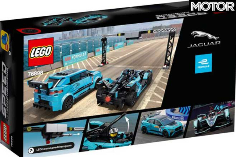 Jaguar Formula E And I Pace E TROPHY Racers Lego Speed Champions Series Box Rear Jpg