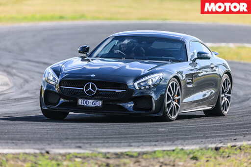 Mercedes amg gt s front turning