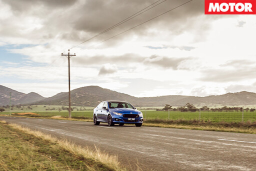 Falcon XR8 sprint highway driving