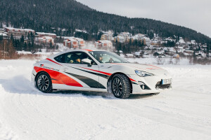 Toyota 86 on ice cover MAIN