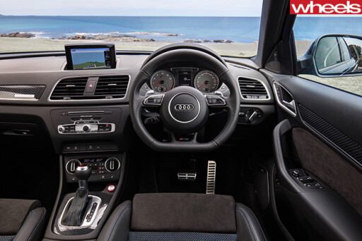 Audi -RS-Q3-interior -steering -wheel