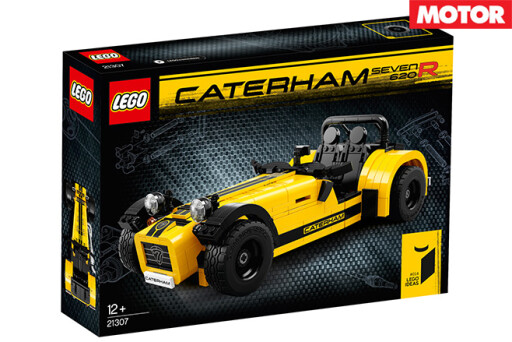 Lego reveal Caterham -Seven 620R box