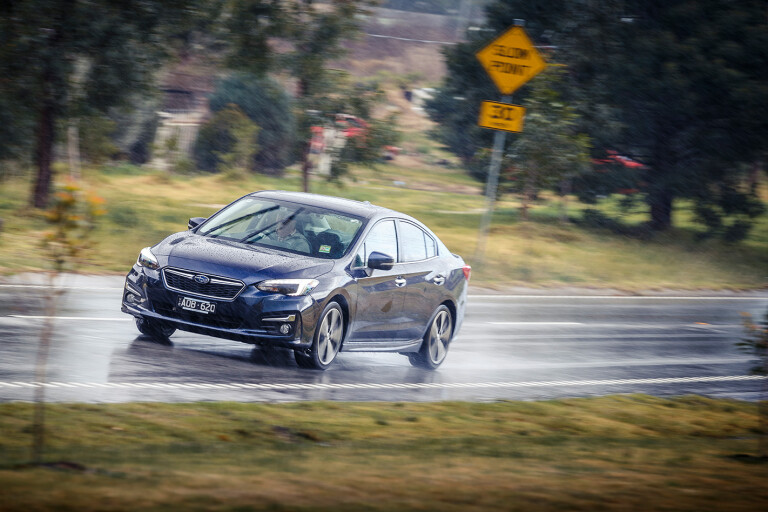 Subaru Impreza Front Quarter Rain Jpg
