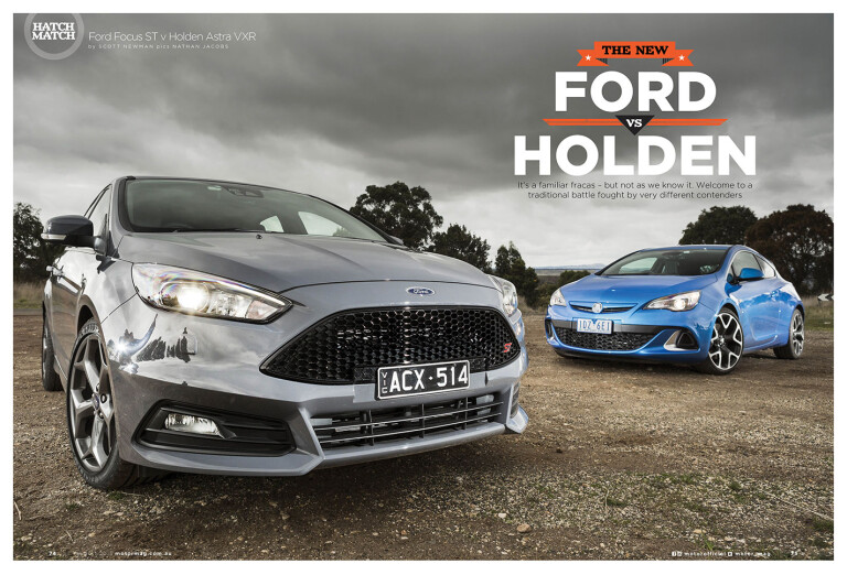 Ford Focus ST and Holden Astra VXR