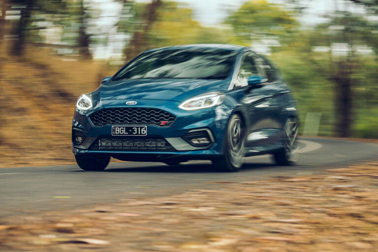 2020 Ford Fiesta ST driving bend