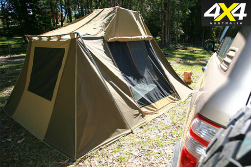 Rear and side windows tent