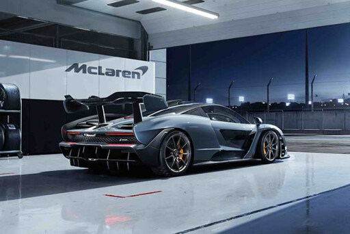 2018 McLaren Senna garage