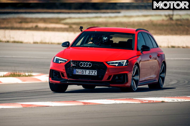 Performance Car Of The Year 2019 6th Place Audi RS 4 Avant Track Test Front Jpg