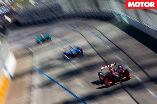 Formula E Cars on the track