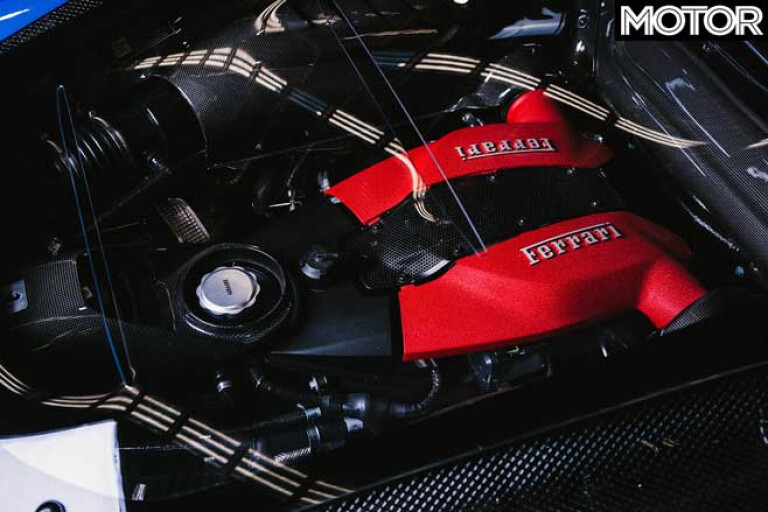Ferrari F 8 Tributo Launches Australia Engine Jpg