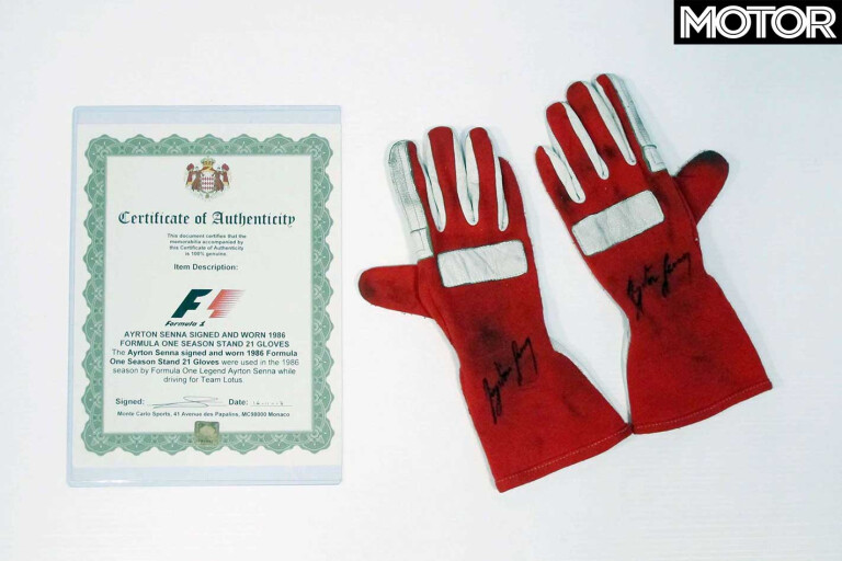 Senna Race Gloves Certification Jpg