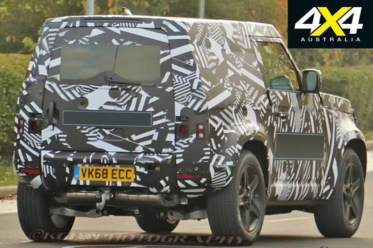 2020 Land Rover Defender SWB Spy Shots Tail Jpg