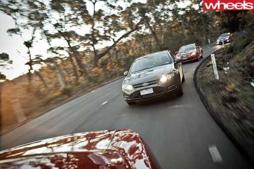 2012-Australian -sedans -driving -highway