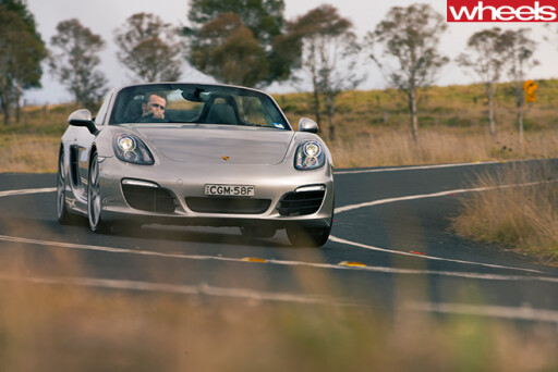 Porsche -Boxster -S-driving -front -side