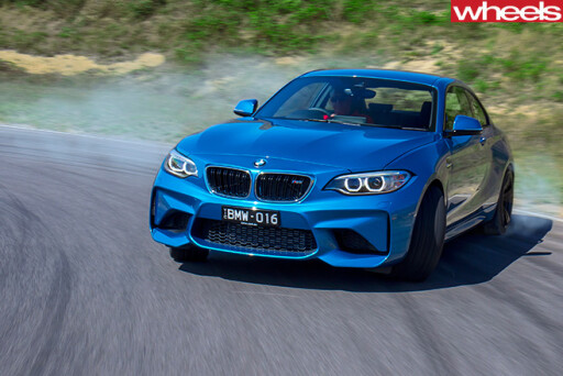 BMW-M2-front -side -drifting