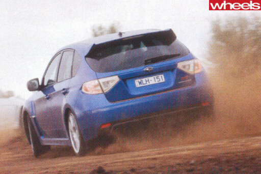 Subaru -WRX-STi -driving -rear