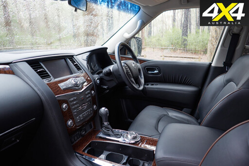 Y62 Nissan Patrol Ti interior