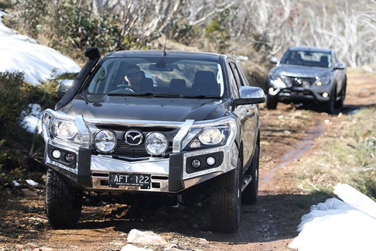 Mazda BT-50 off-road driving course