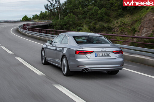 Audi -A5-rear -side -driving