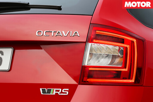 Skoda Octavia RS230 badge