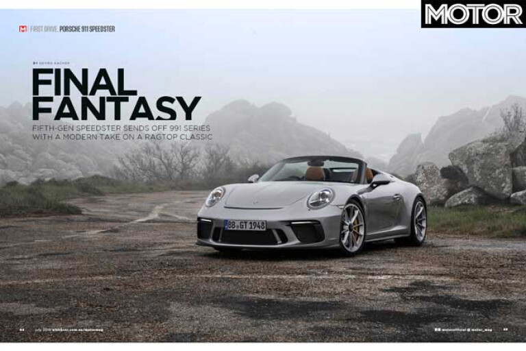 MOTOR Magazine July 2019 Issue Porsche 911 Speedster Jpg