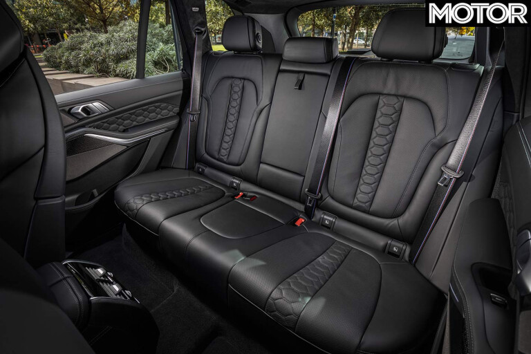 BMW X5M Competition rear seats