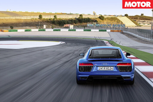 Audi R8 V10 rear driving