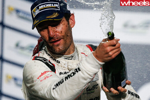 Mark -Webber -celebrating -win -on -podium