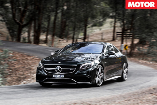 Mercedes AMG S63 driving