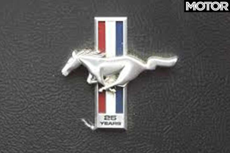 Ford Mustang History 25th Anniversary Badge Jpg