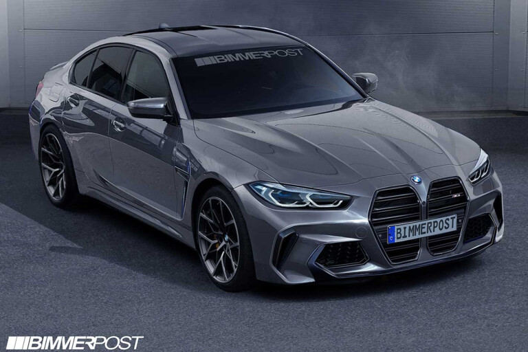 2020 BMW M3 big grille projected