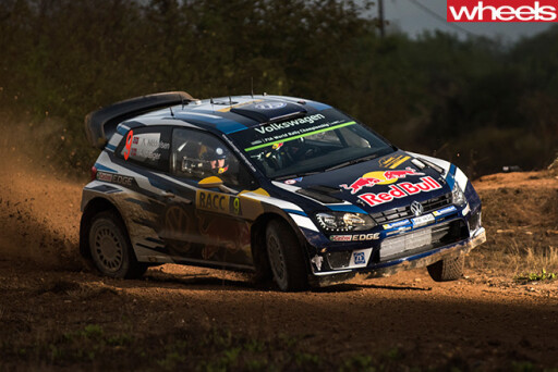 Volkswagen -Polo -WRC-driving -side
