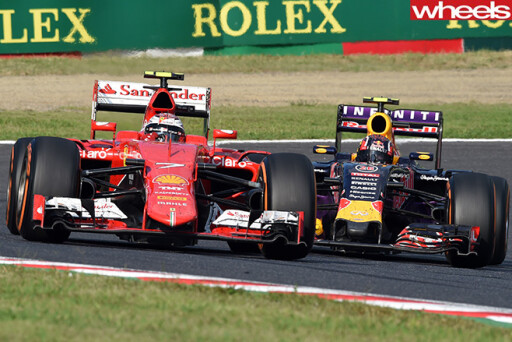 Ferrari -leads -Red -Bull -F1-Car