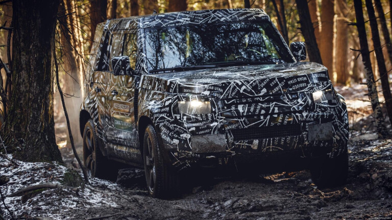 2020 Land Rover Defender Camo Front Offroad Jpg