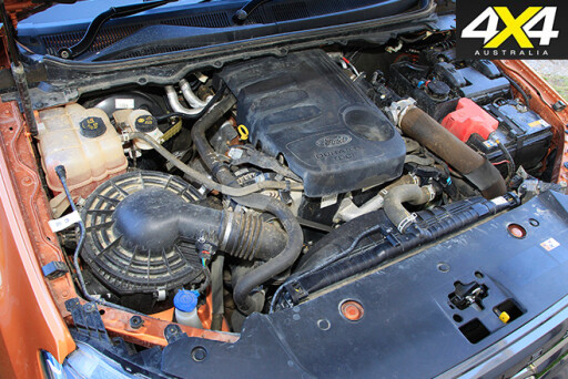 Ford Ranger Wildtrak engine