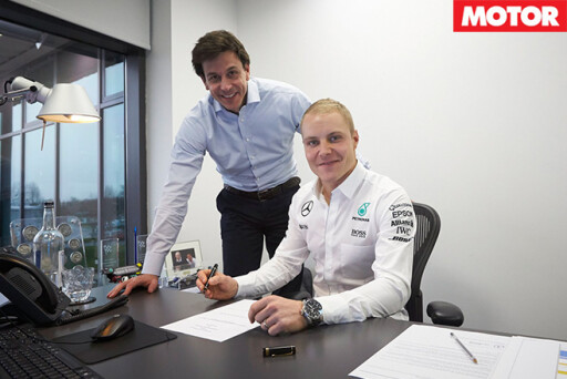 Valtteri Bottas signs contract
